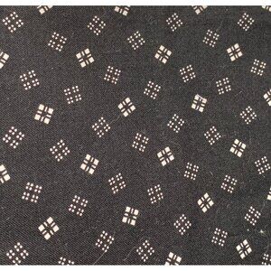 Country Classics Simple Traditions Ameritex Black & White Cotton Fabric 1/2 yard